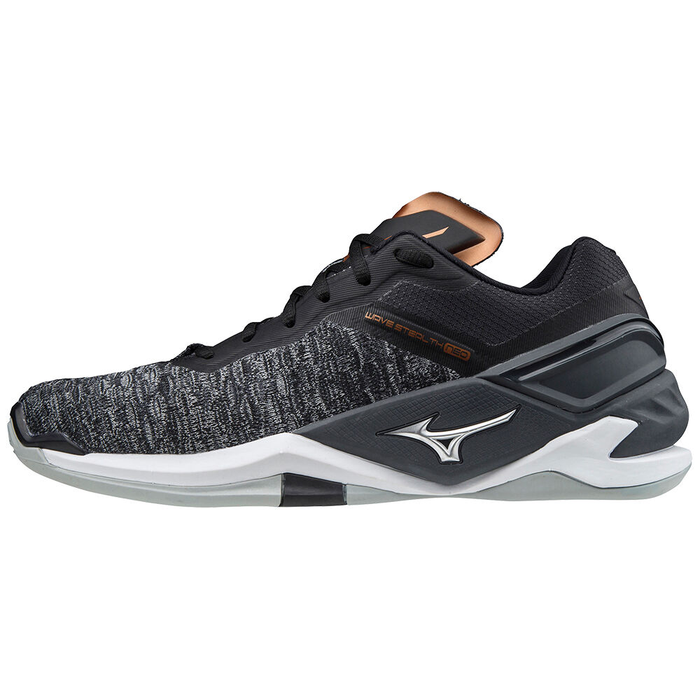 Mens Mizuno Wave Stealth Neo Badminton Shoes Black/White Philippines (DWEPOX314)